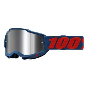 Motokrosové brýle 100% ACCURI 2 Odeon červeno-modré (stříbrné plexi)