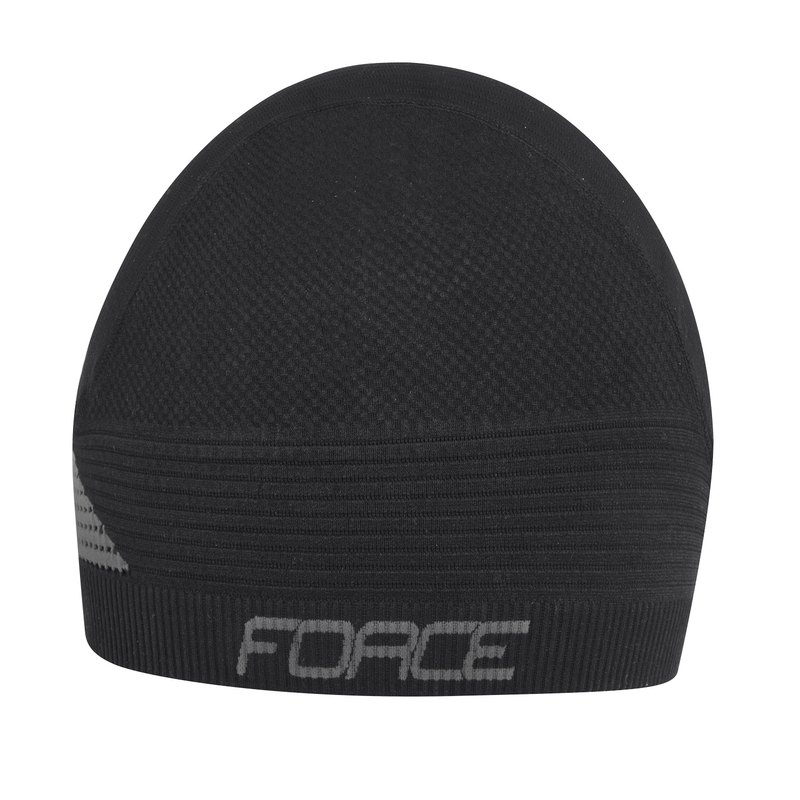 čepice pod přilbu FORCE UNI, černá výprodej
