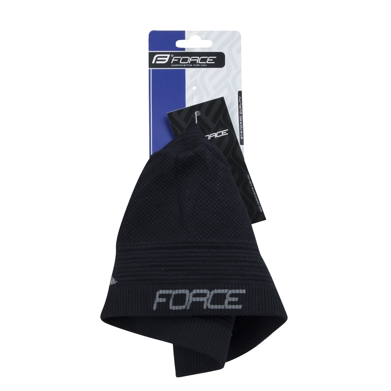 čepice pod přilbu FORCE UNI, černá výprodej
