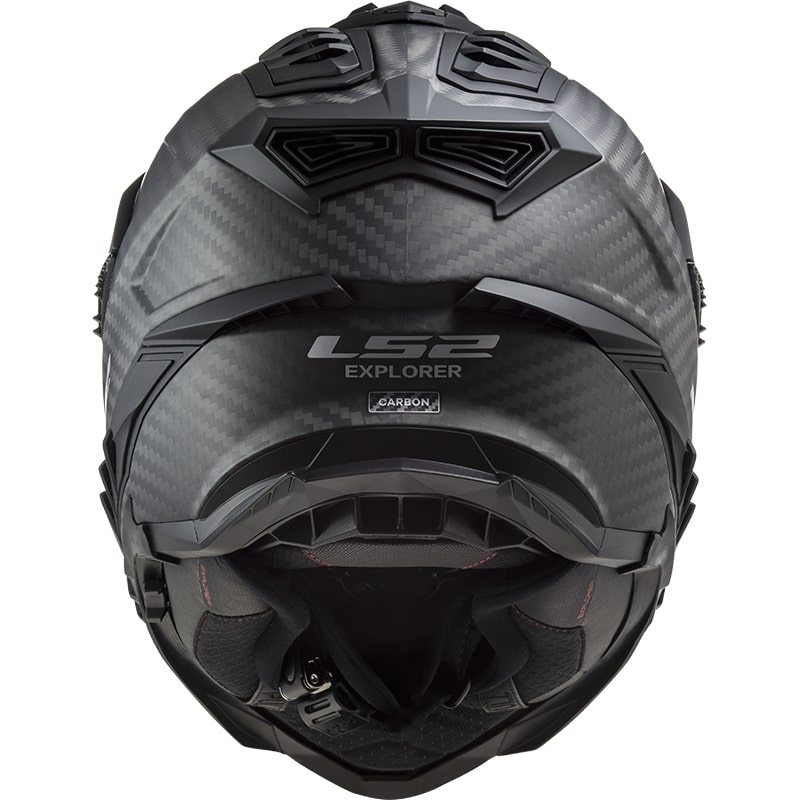 Enduro přilba LS2 MX701 Explorer C Solid Carbon černá matná