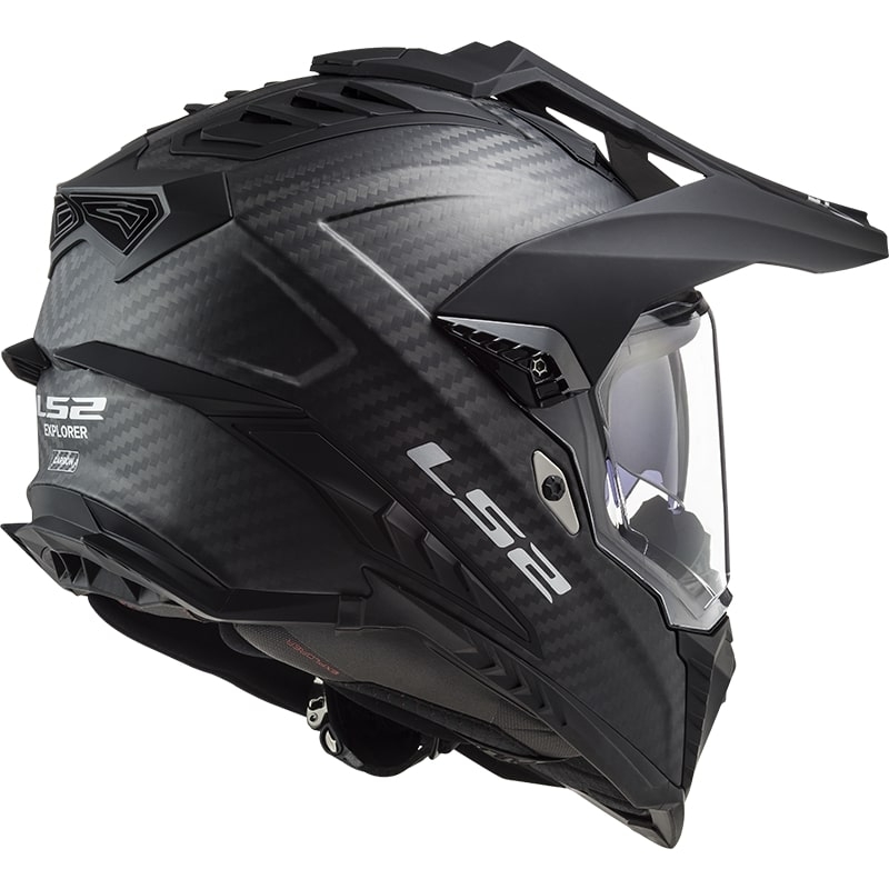 Enduro přilba LS2 MX701 Explorer C Solid Carbon černá matná