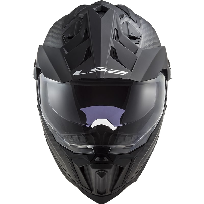 Enduro přilba LS2 MX701 Explorer C Solid Carbon černá matná