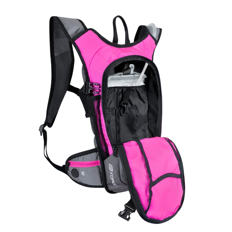 Cyklo batoh FORCE Aron Ace Plus 10 l růžovo-šedý s hydrovakem výprodej