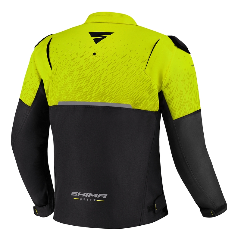 Bunda na motorku Shima Drift černo-fluo žlutá