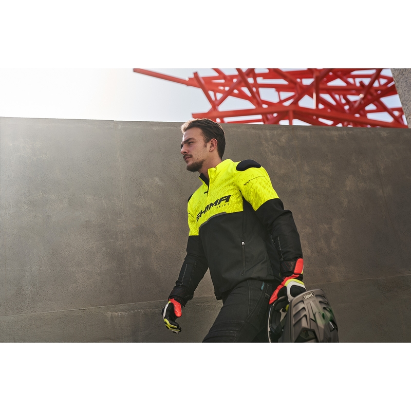 Bunda na motorku Shima Drift černo-fluo žlutá