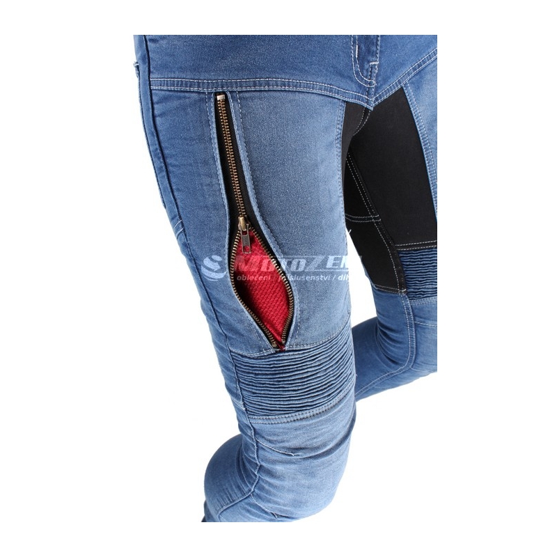 Dámské kevlarové jeansy na motorku Street Racer výprodej