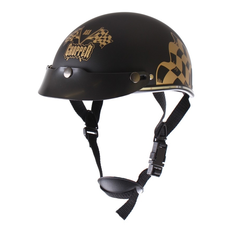 Přilba na motorku braincap RSA Flag černá matná