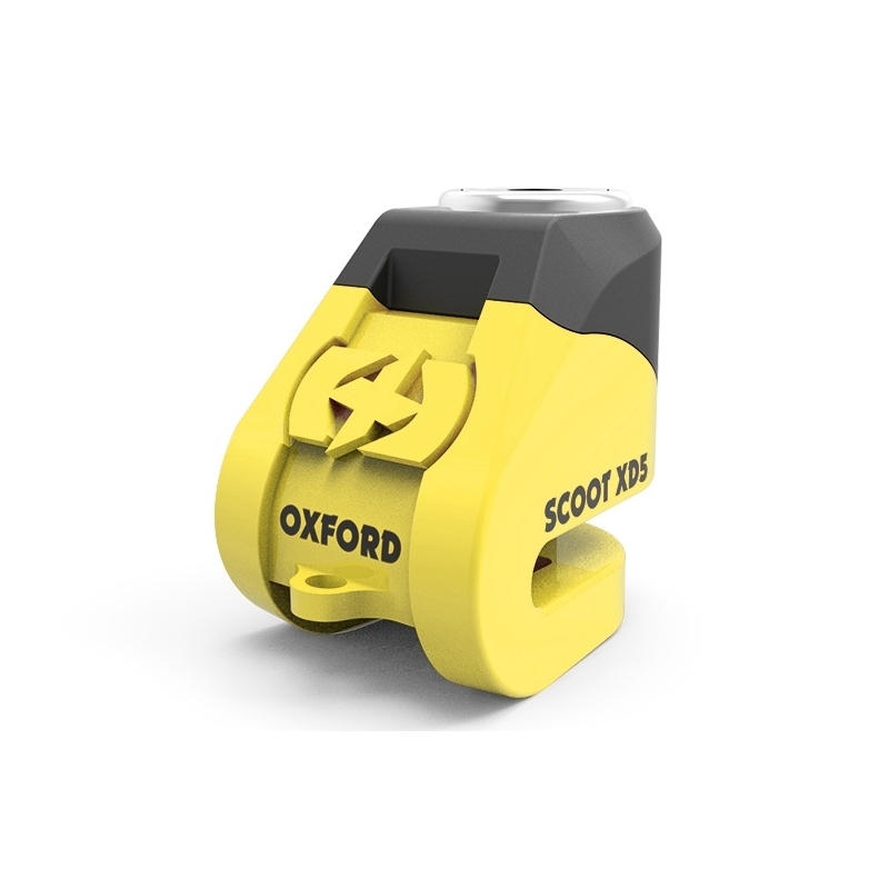 Zámek kotoučové brzdy Oxford Scoot XD5 - žluto/černý