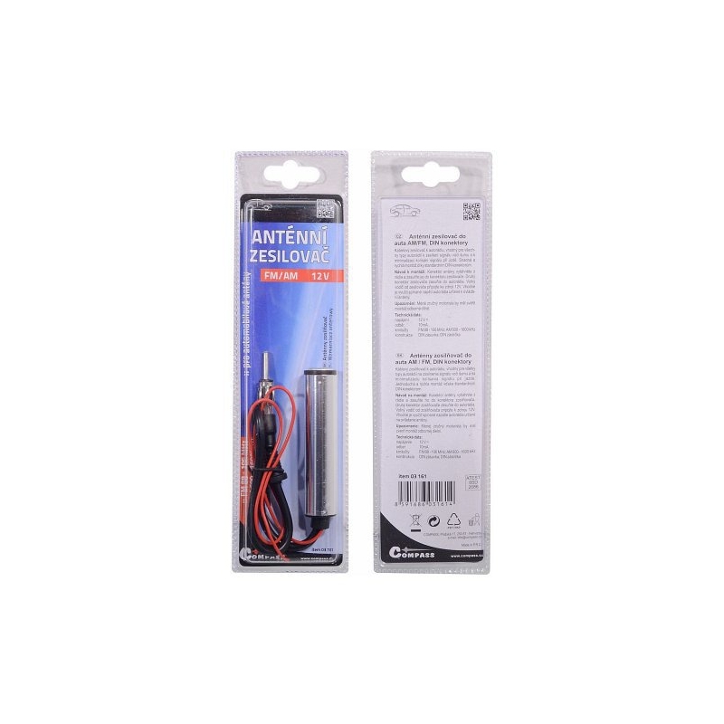 Anténní zesilovač AM/FM 12V