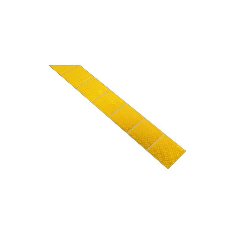 Samolepící páska reflexní dělená 1m x 5cm žlutá
