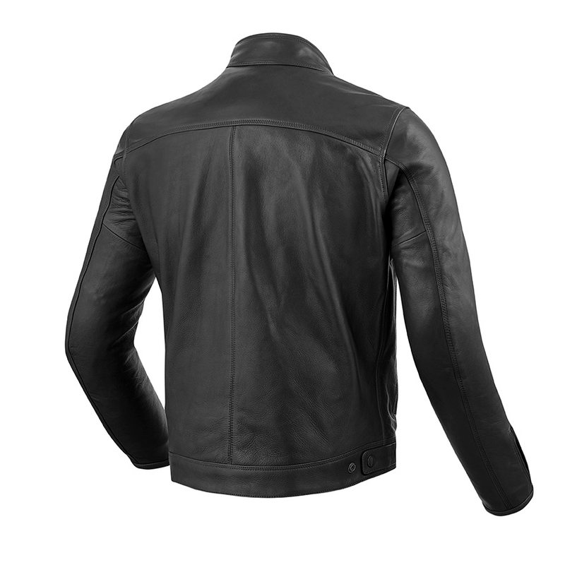Kožená bunda na motorku Revit Gibson černá výprodej