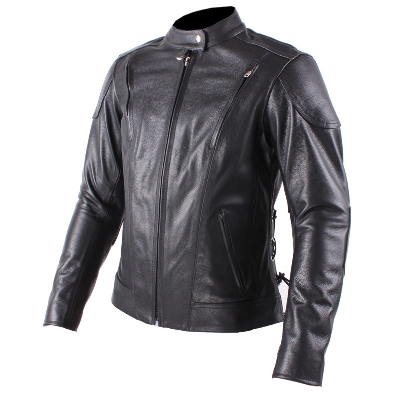 Dámská kožená bunda na motorku RSA Chopper Lady výprodej