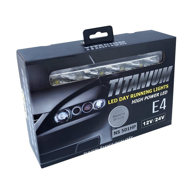 Světla denního svícení 5 HIGH POWER LED 12V/24V (182x23x51 mm)