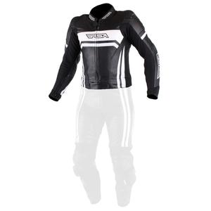 Pánská bunda na motorku RSA Virus černo-bílá výprodej