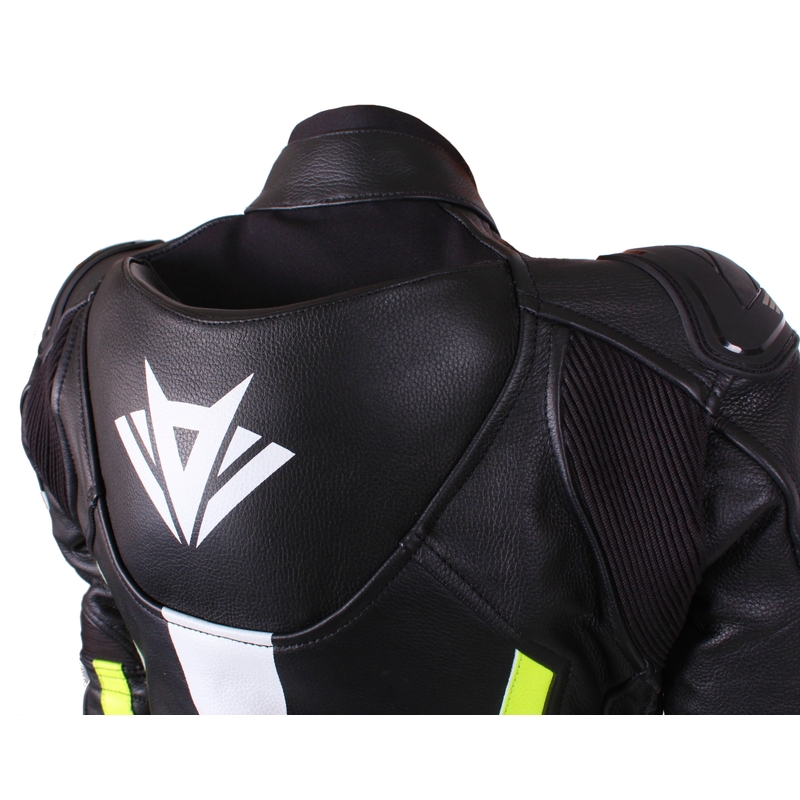 Dámská kombinéza na motorku RSA Virus černo-bílo-fluo žlutá výprodej