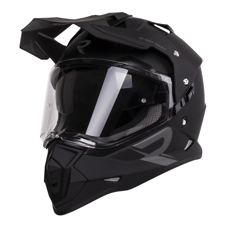 Enduro přilba Street Racer Tracker černá matná
