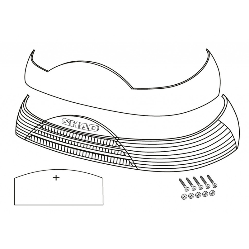 Odrazky SHAD for SH46 červená