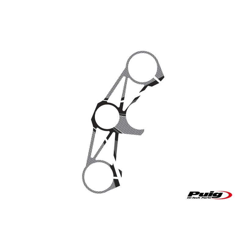 Ochranné nálepky na "brýle" PUIG RADIKAL šedá pro KAWASAKI ZX-6R 636 Ninja (2013<) 2013-2023