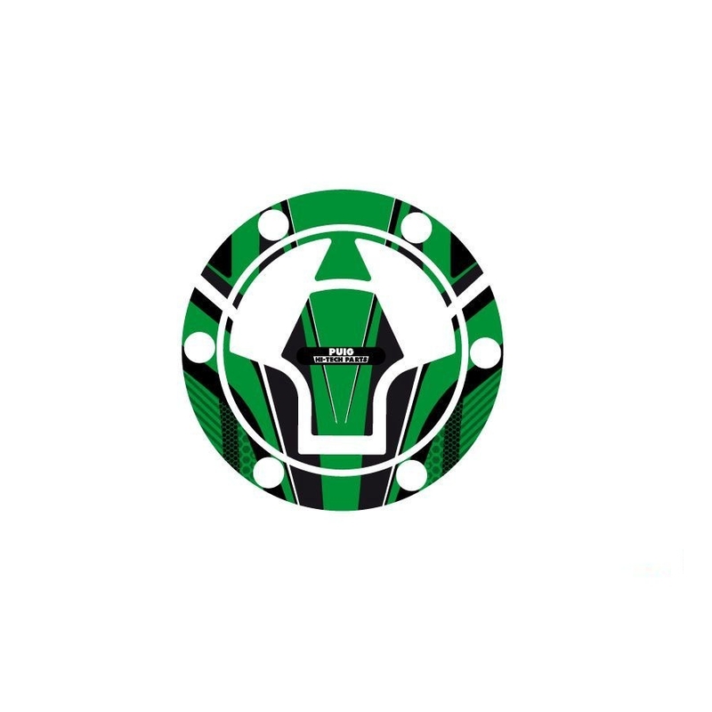 Ochranné nálepky na víčko nádrže PUIG RADIKAL zelená pro KAWASAKI Z 300 2015-2017, KAWASAKI Ninja 250 SL 2015-2017