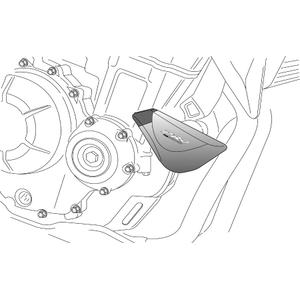 Pádové protektory rámu PUIG PRO 3158N černý s šedou gumou