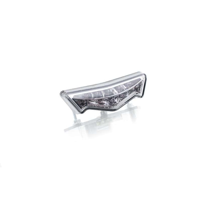 Zadní brzdové světlo PUIG SMILE II (83 x 20 mm) čiré sklíčko s osvětlením SPZ pro KAWASAKI Z 650 2017-2025, BMW F 800 GT 2013-2018