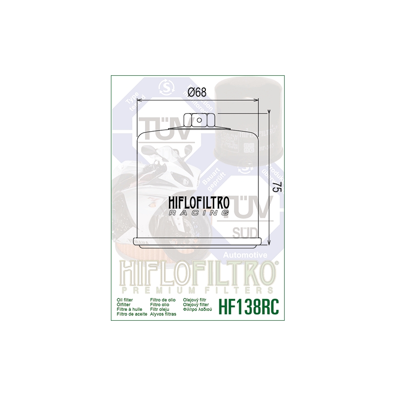 Olejový filtr HIFLOFILTRO Racing