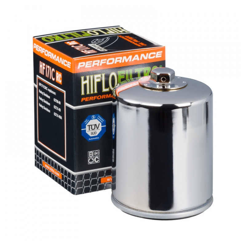 Olejový filtr HIFLOFILTRO Racing chrom