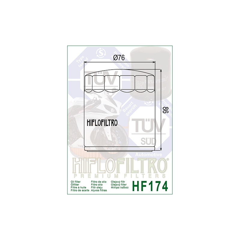Olejový filtr HIFLOFILTRO černá