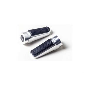 Stupačky bez adaptérů PUIG SPORT 7318P stříbrná s gumou