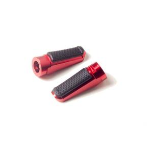 Stupačky bez adaptérů PUIG SPORT 7318R červená s gumou