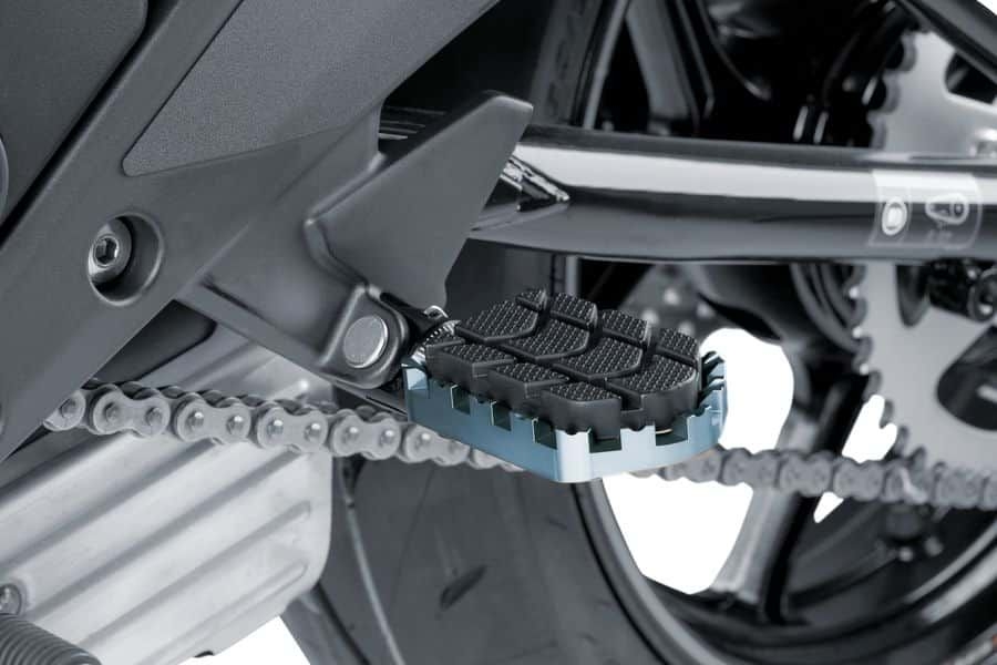 Stupačky bez adaptérů PUIG ENDURO 7587P stříbrná s gumou