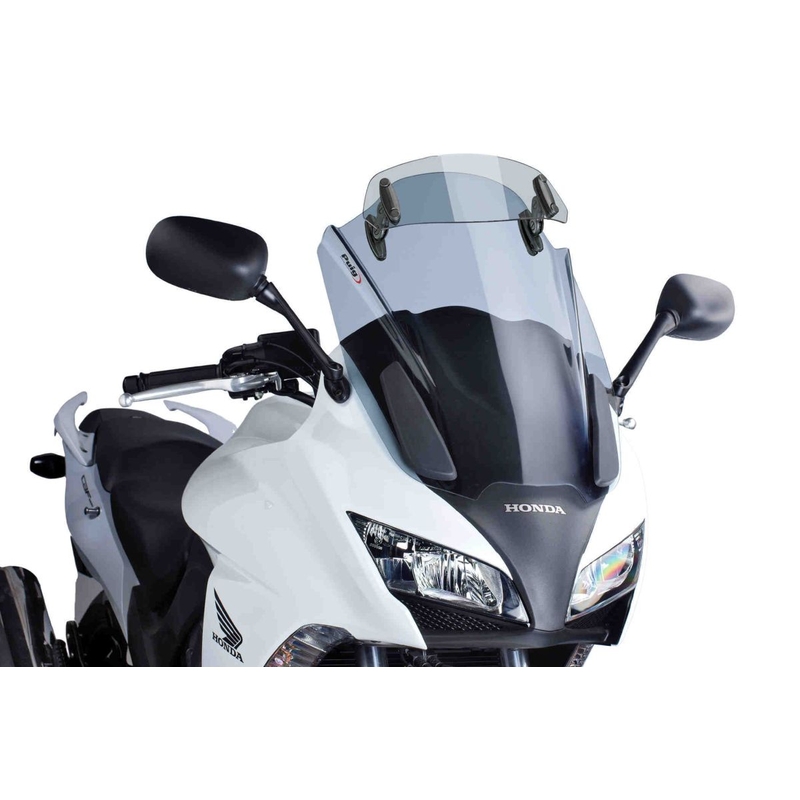 Plexi štít PUIG TOURING WITH VISOR kouřová pro HONDA CBF 1000 2010-2016
