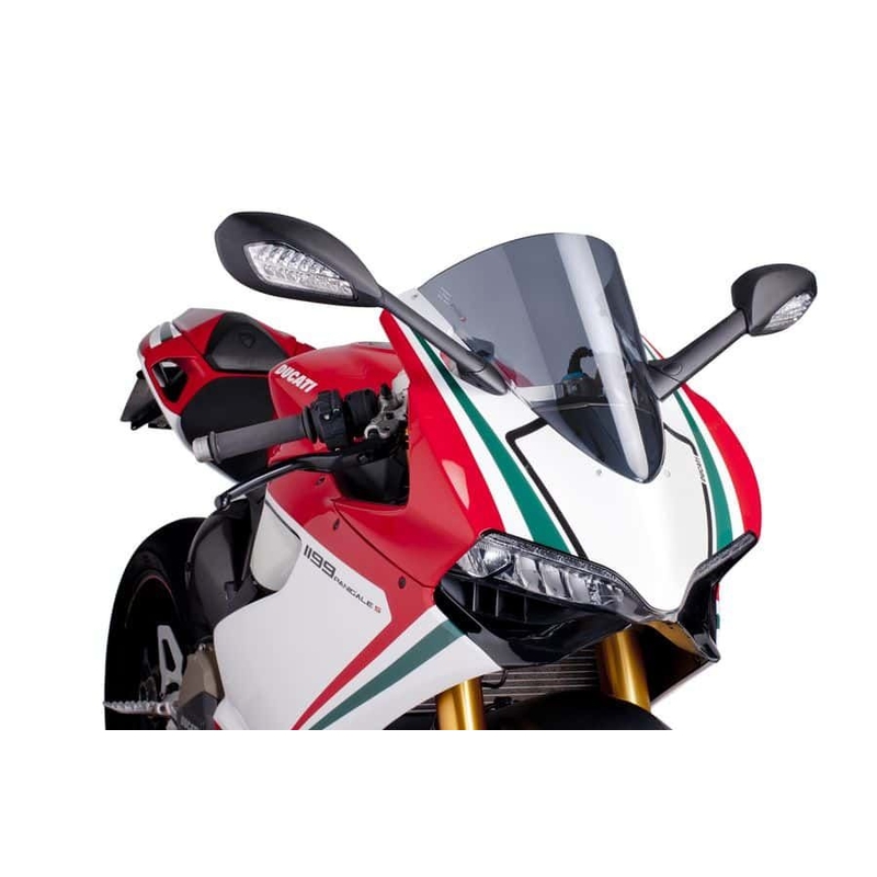 Plexi štít PUIG RACING kouřová pro DUCATI 1199 Panigale / R / S 2012-2017
