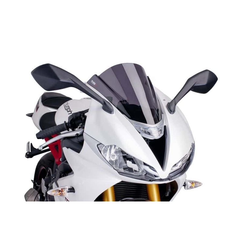 Plexi štít PUIG RACING tmavá kouřová pro TRIUMPH Daytona 675 2013-2017