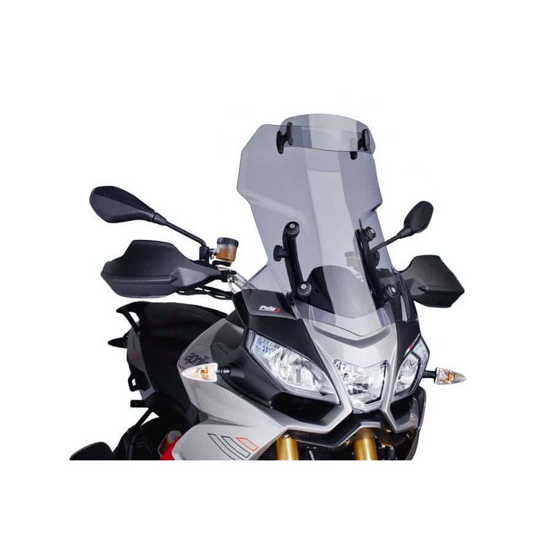 Plexi štít PUIG TOURING WITH VISOR kouřová pro APRILIA Caponord 1200 2013-2016