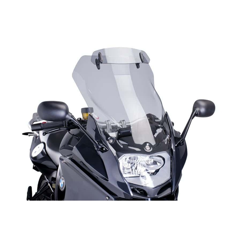 Plexi štít PUIG TOURING WITH VISOR kouřová pro BMW F 800 GT 2013-2018