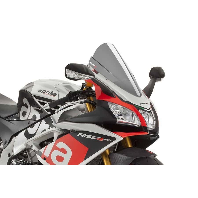 Plexi štít PUIG RACING kouřová pro APRILIA RSV4 1000 R (Factory) 2015-2020