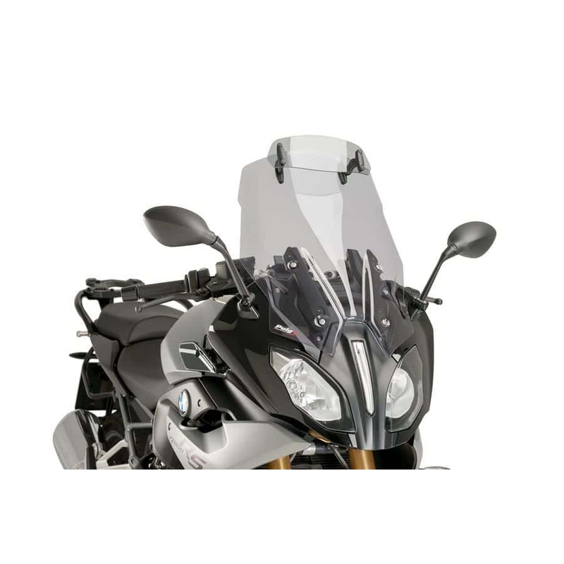 Plexi štít PUIG TOURING WITH VISOR kouřová pro BMW R 1250 RS 2019-2024