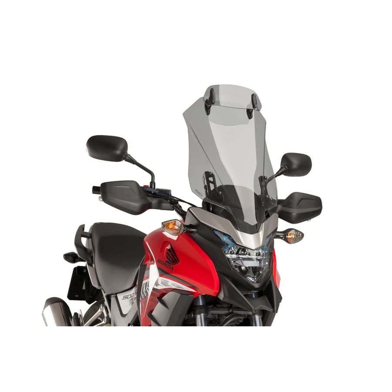 Plexi štít PUIG TOURING WITH VISOR kouřová pro HONDA CB 500 X / XA 2016-2024