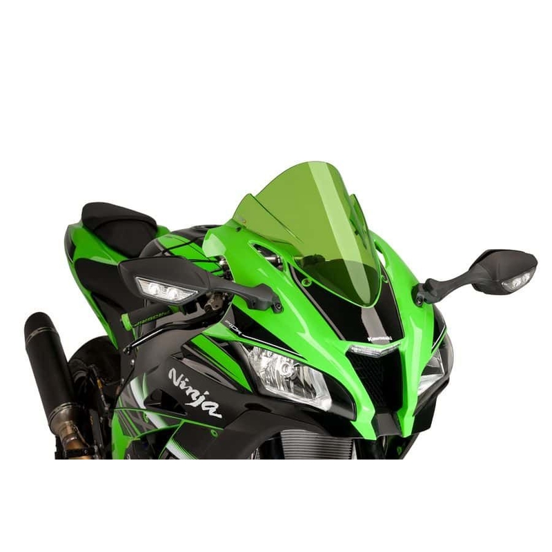 ^_^ Plexi štít PUIG RACING 8912V zelená | Motozem.cz