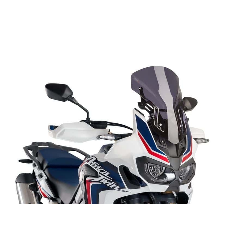 Plexi štít PUIG RACING WITH SUPPORT + PROTECTION tmavá kouřová
