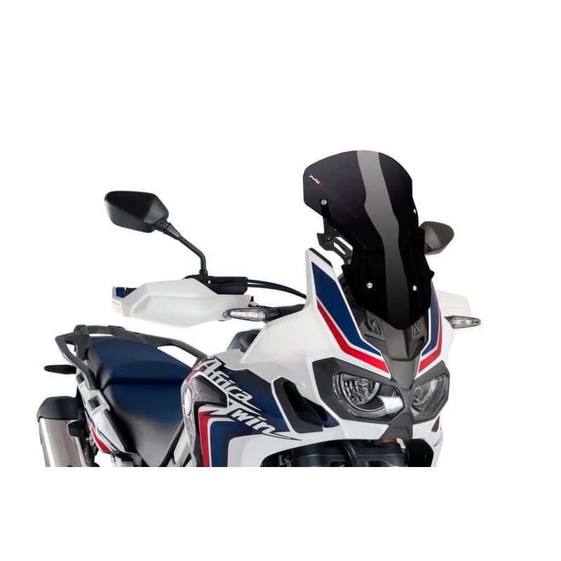 Plexi štít PUIG RACING WITH SUPPORT + PROTECTION černý