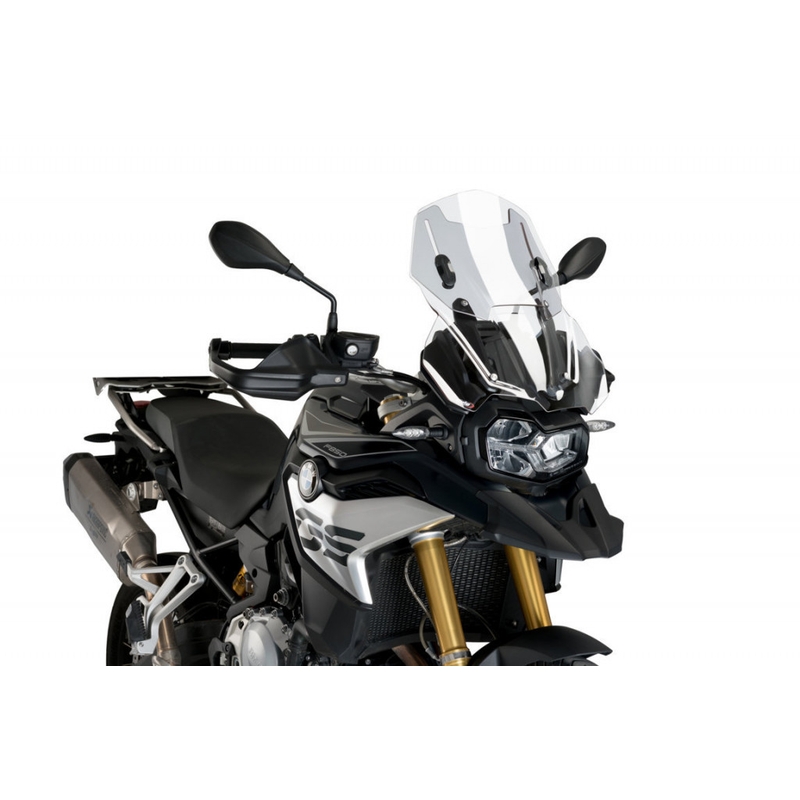 Plexi štít PUIG RACING WITH SUPPORT + PROTECTION průhledná