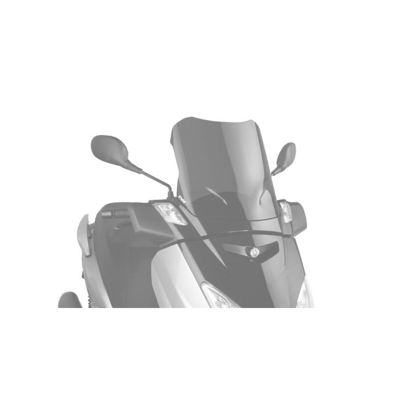 Plexi štít PUIG V-TECH LINE TOURING černý pro YAMAHA YP 125 X-MAX 2005-2009, YAMAHA YP 250 X-MAX 2005-2009