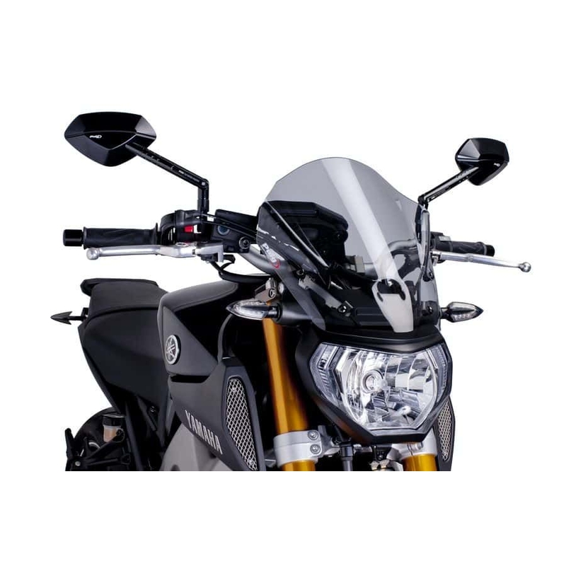 Plexi štít PUIG NEW. GEN TOURING kouřová pro YAMAHA MT-09 850 / 890 2013-2016