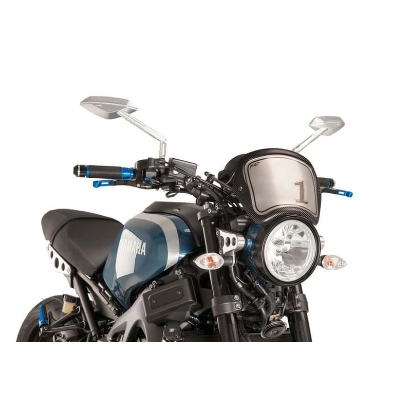 Plexi štít PUIG FRONTAL PLATE karbonový vzhled