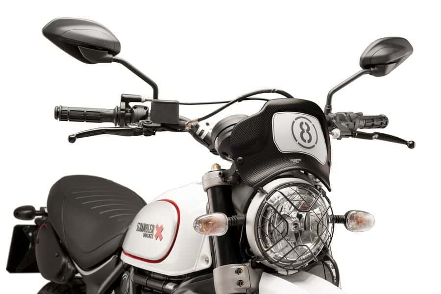 Plexi štít PUIG FRONTAL PLATE 9522C karbonový vzhled