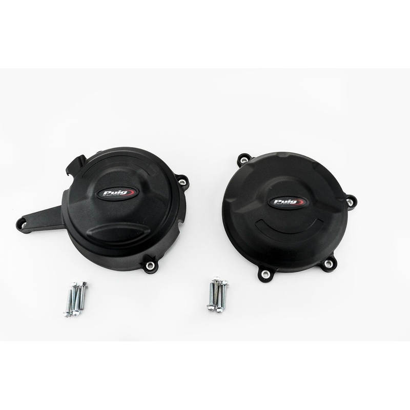 Ochranné kryty motoru PUIG černý zahrnuje pravý a levý kryt pro DUCATI 1199 Panigale / R / S 2012-2015, DUCATI 1299 Panigale / S / R 2015-2017
