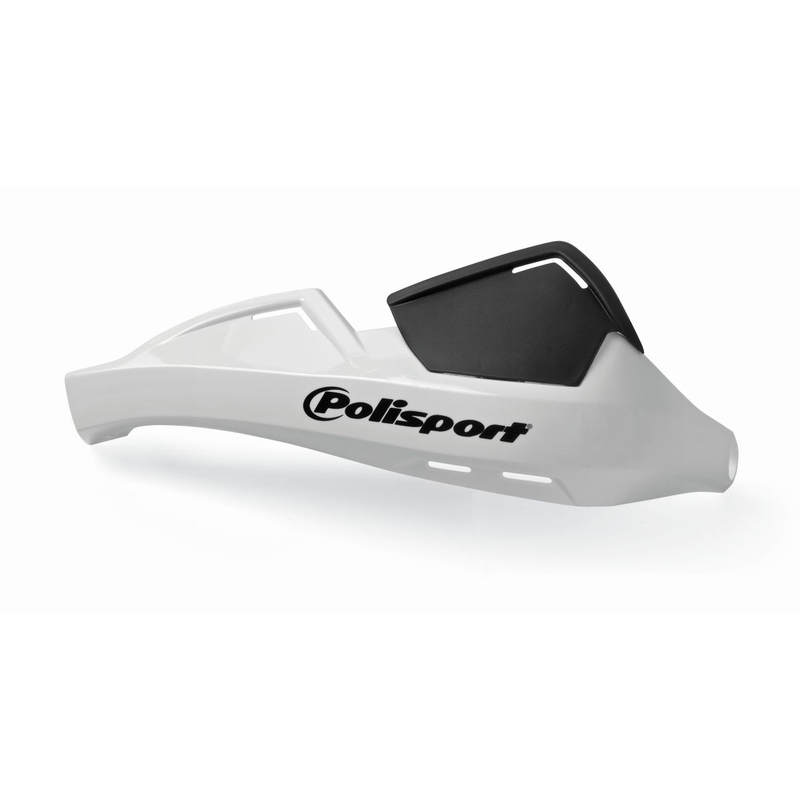 Chrániče páček POLISPORT EVOLUTION INTEGRAL s montážní sadou (Ø22 mm) bílá