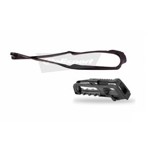 Sada vodítko řetězu / lízátko řetězu POLISPORT černý